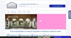 Desktop Screenshot of hiszpanskiwandaluzji.pl