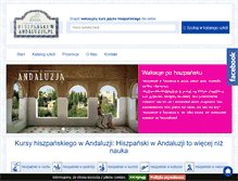 Tablet Screenshot of hiszpanskiwandaluzji.pl